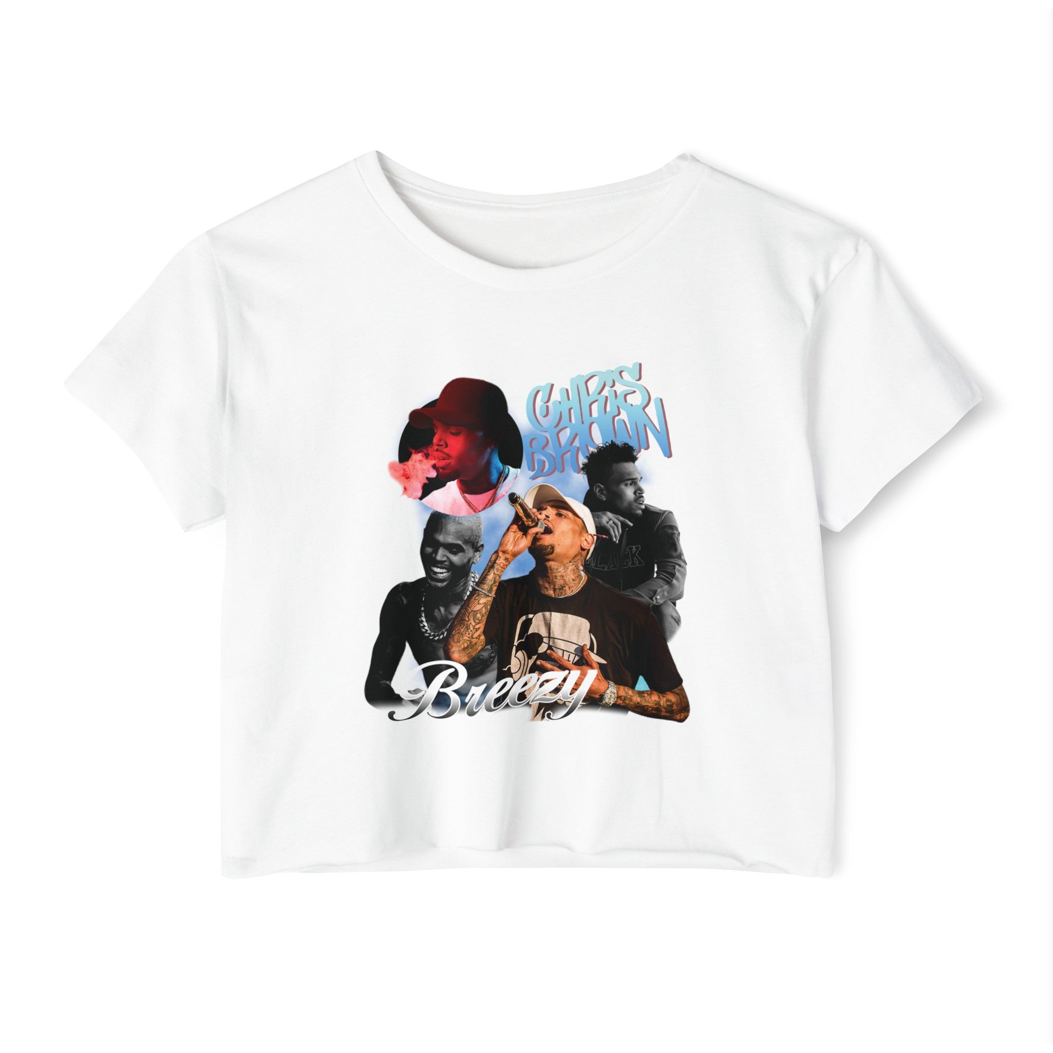 Chris Brown "Breezy"  Crop Top