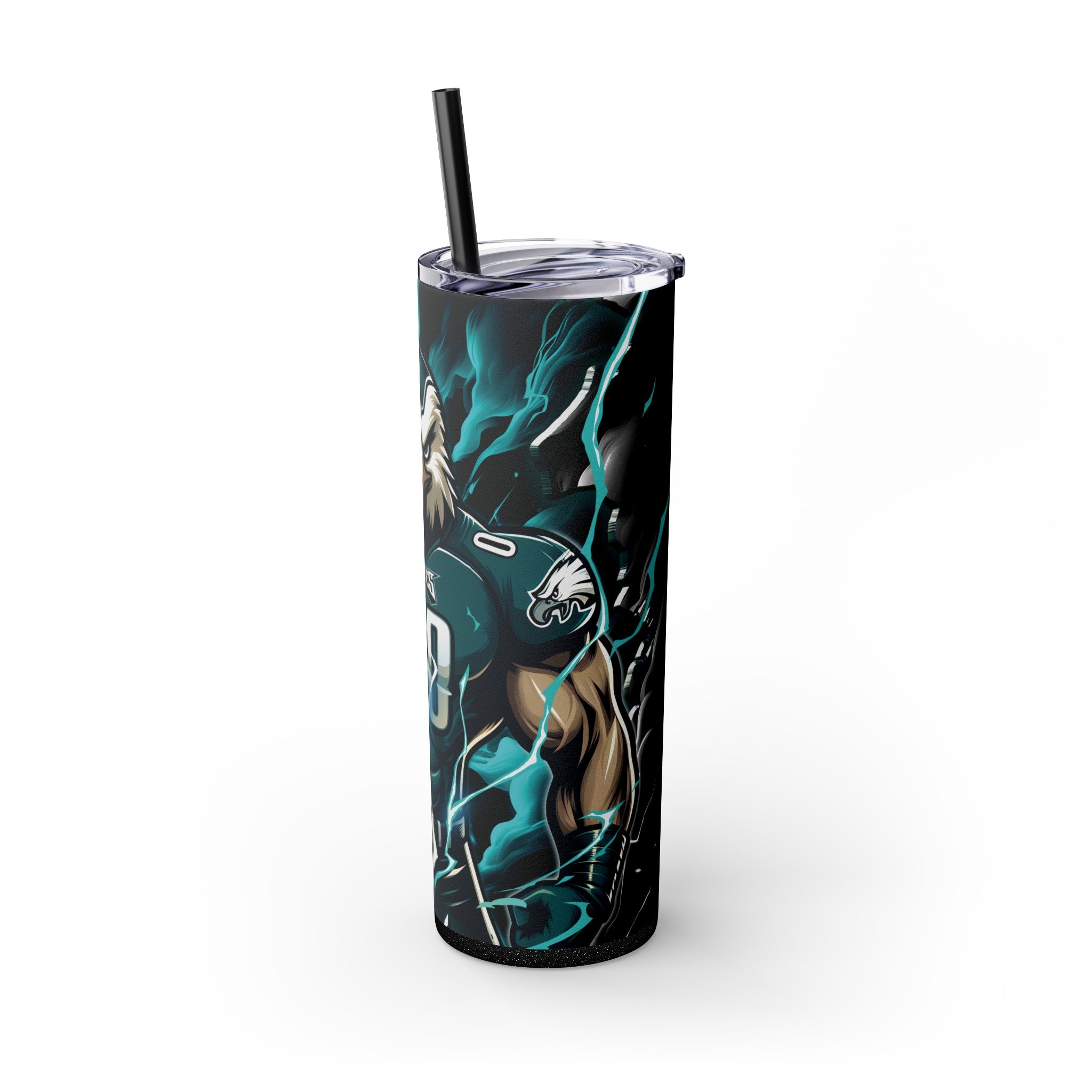 Philadelphia Eagles Skinny Tumbler with Straw, 20oz