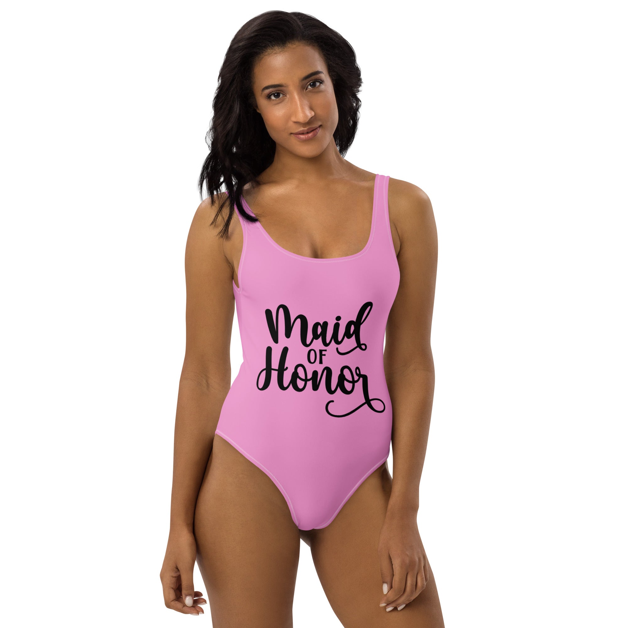 "Maid of Honor" Bridal One-Piece Swimsuit