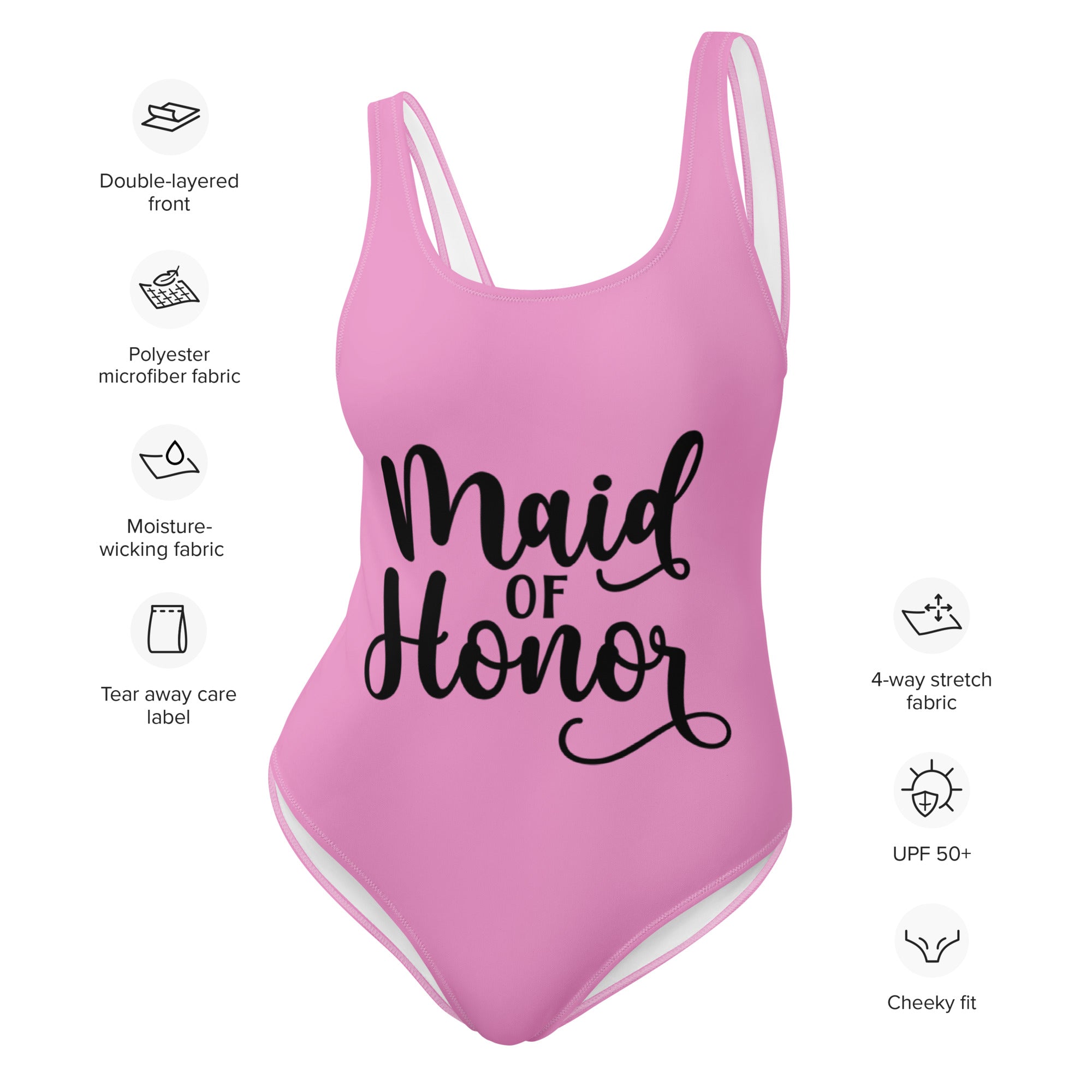 "Maid of Honor" Bridal One-Piece Swimsuit